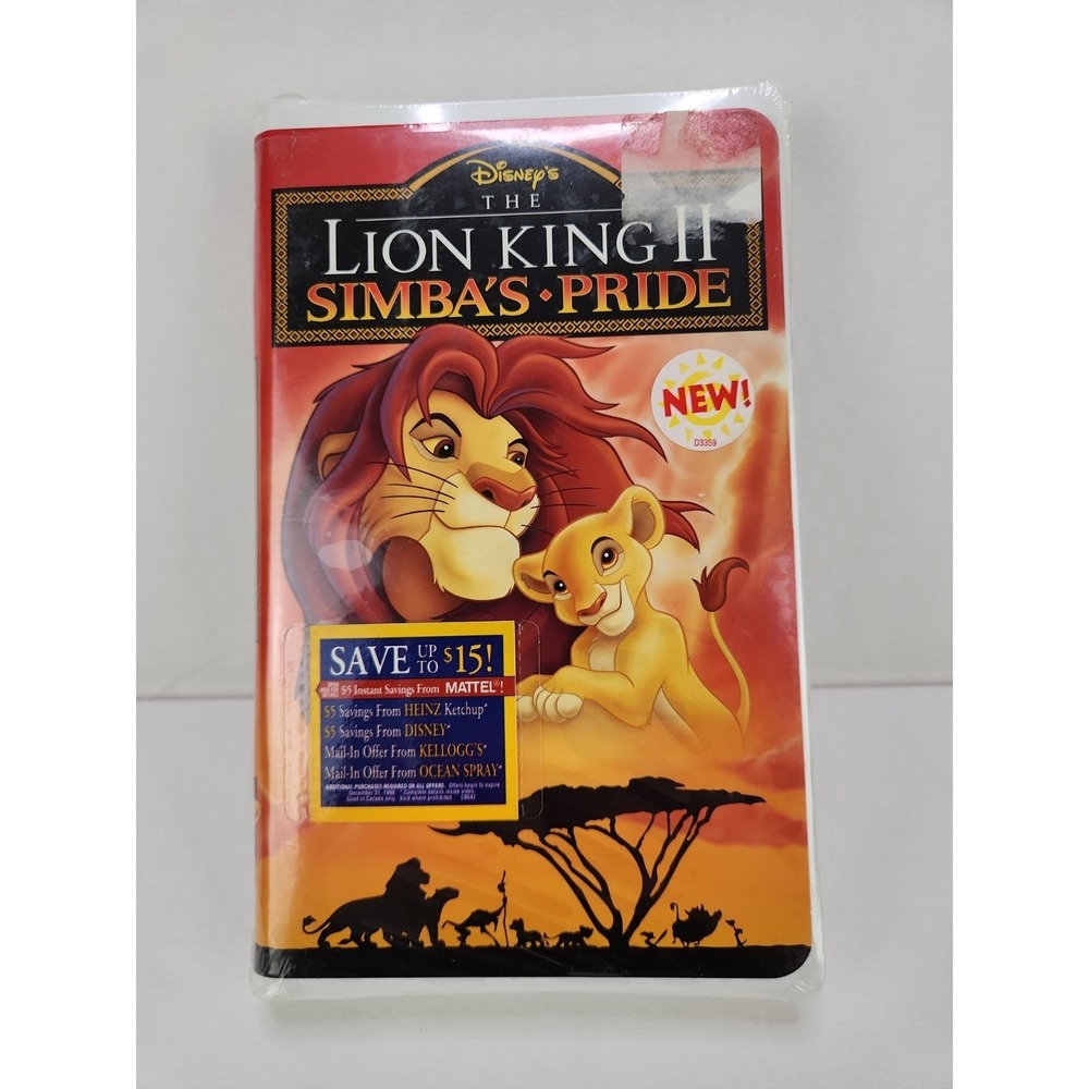 The Lion King II 2: Simba's Pride VHS Disney Video Sealed